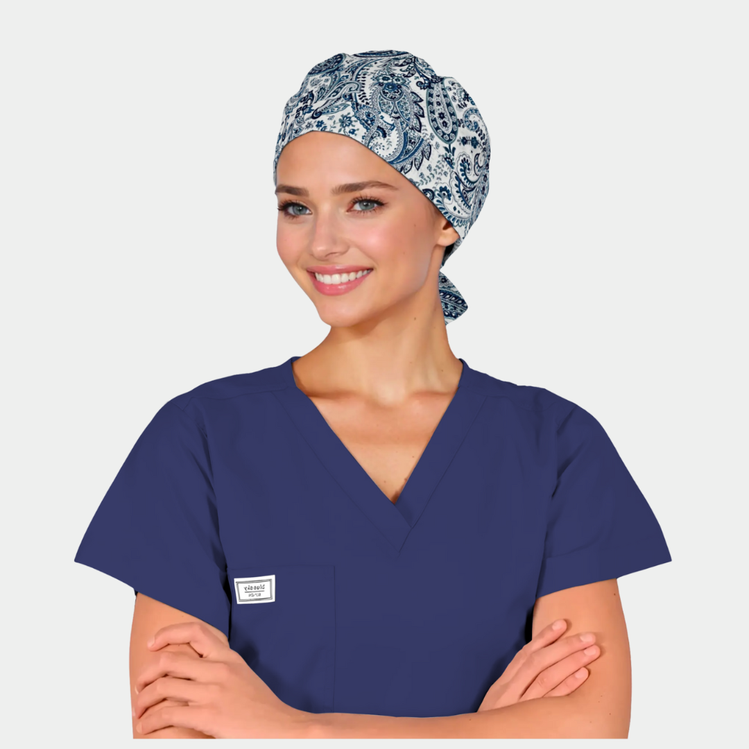 Coastal Paisley - Pixie Scrub Hat
