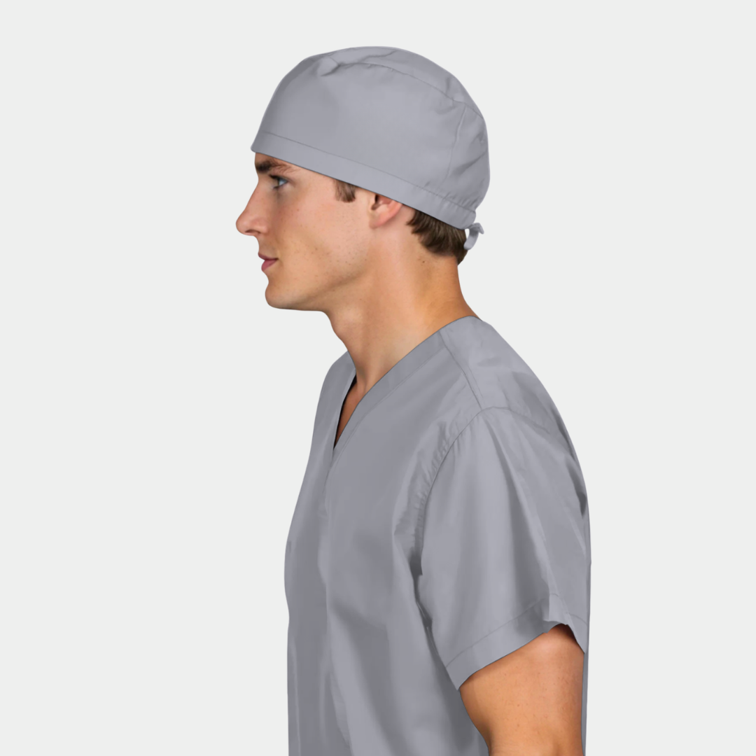 Slate Grey Men’s Scrub Cap – Comfortable, Professional Surgical Cap for Long Shifts