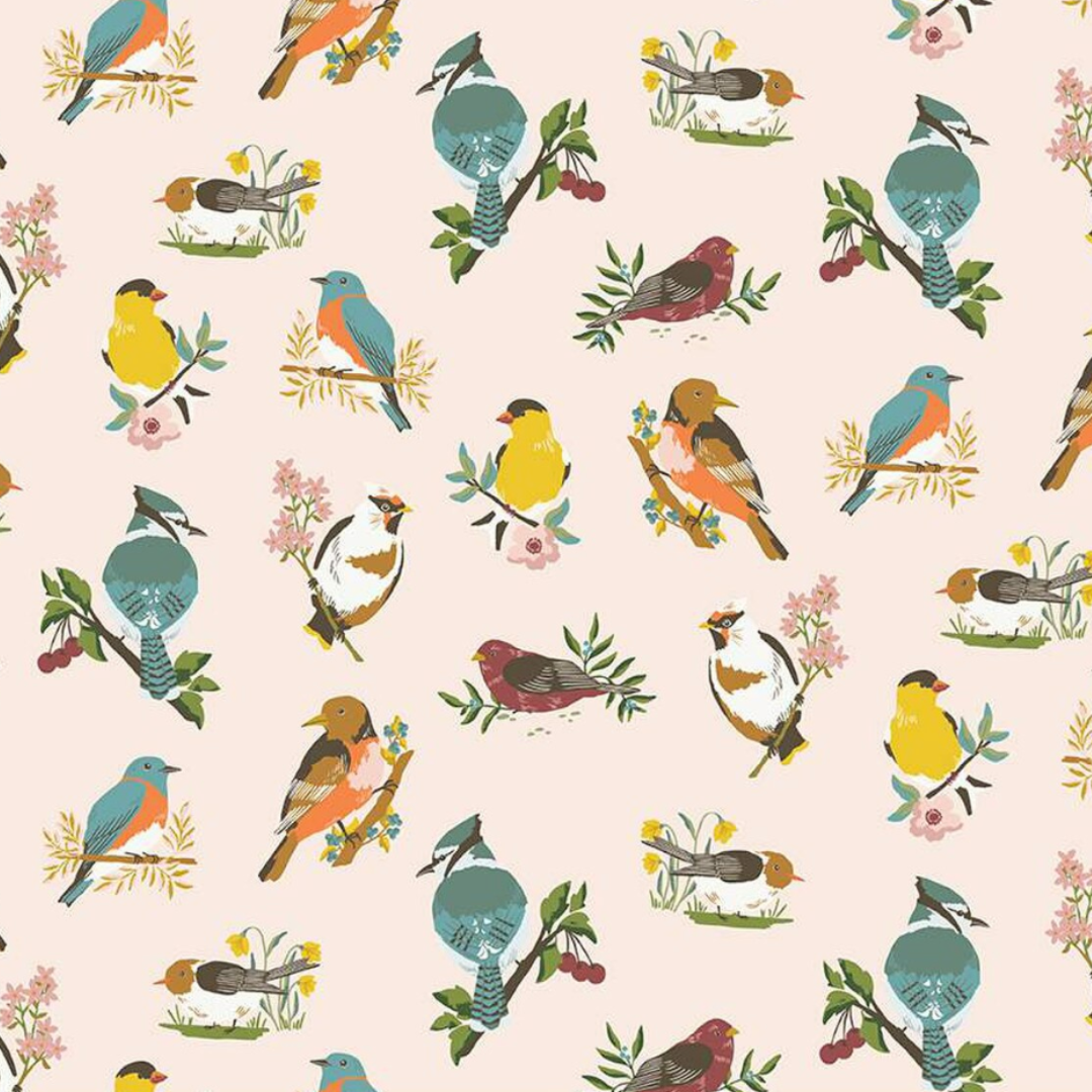Bloom & Chirp Poppy Bouffant Scrub Cap