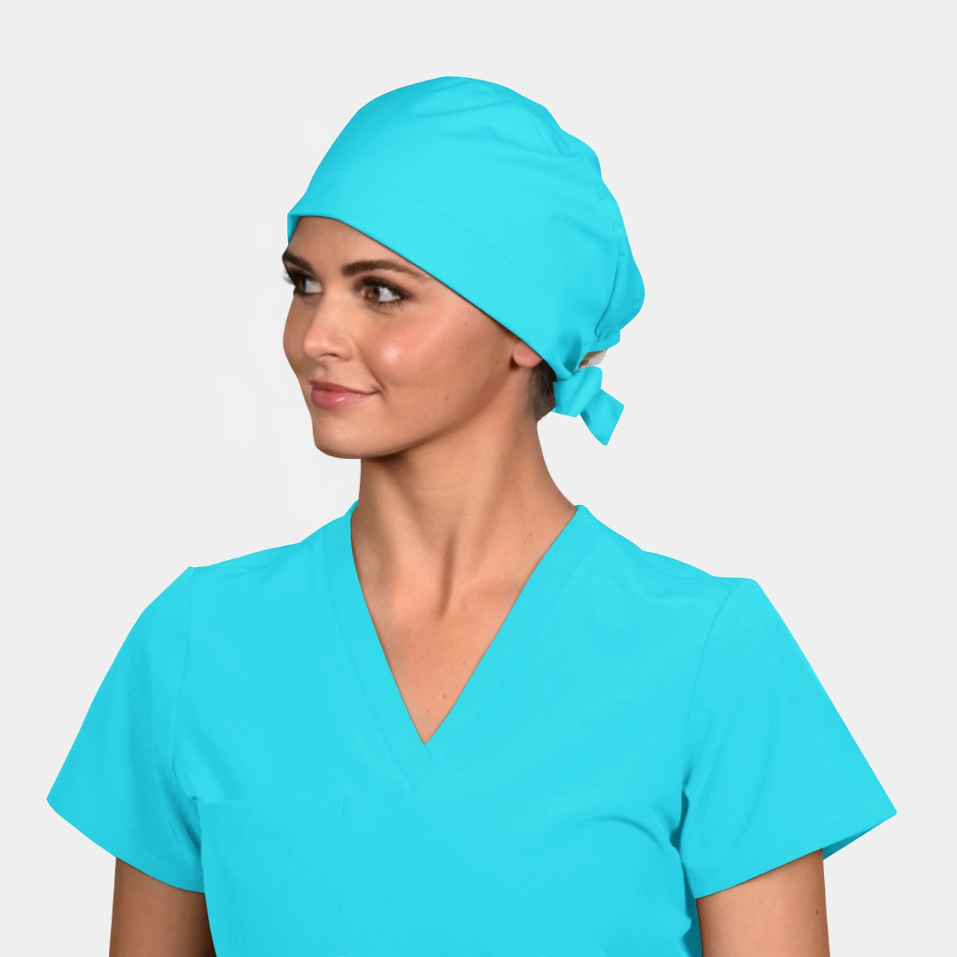 Turquoise Blue - Solid Pixie Scrub Hats