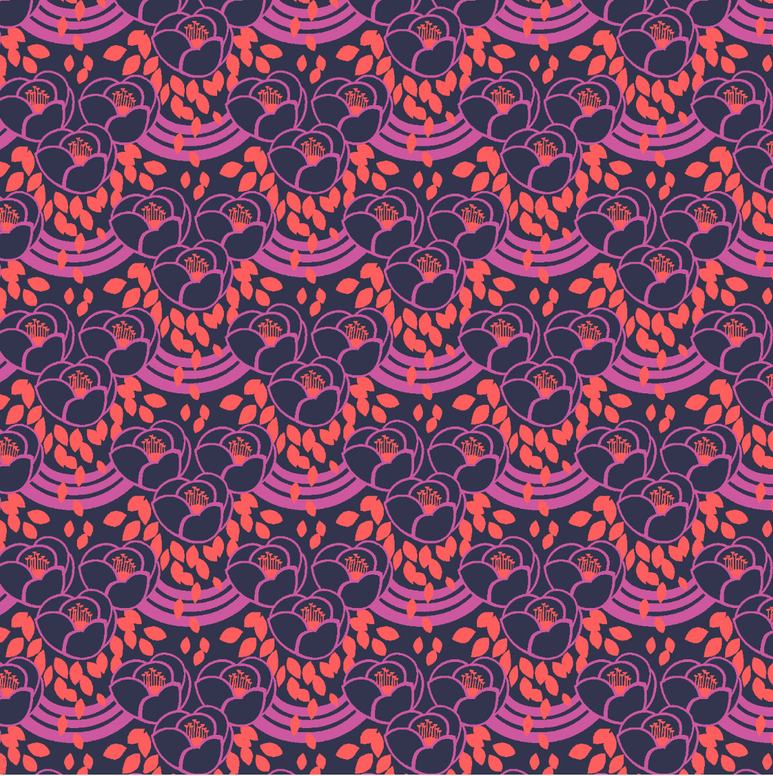 Magenta Mosaic- Stellar Scrub Caps