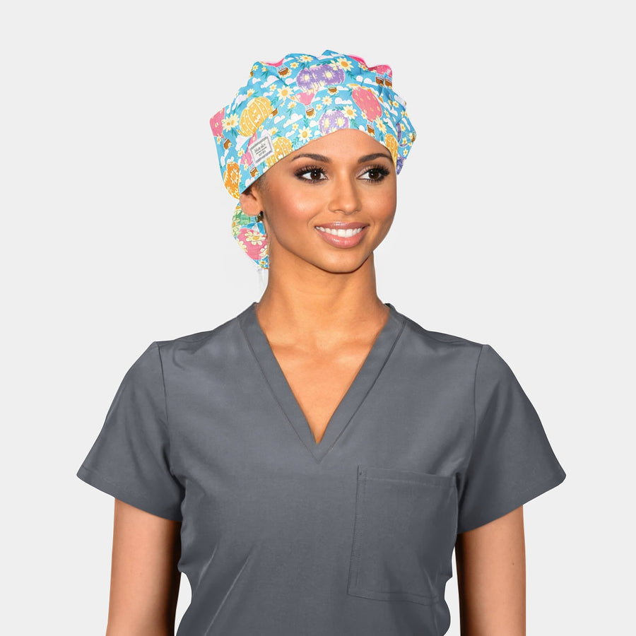 Sky HIgh - Poppy Bouffant Scrub Caps