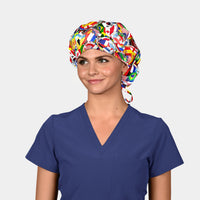 World Cup Wonders Poppy Bouffant Women’s Scrub Cap