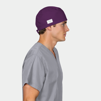 Purple Men’s Scrub Cap – Comfortable, Professional Surgical Cap for Long Shifts
