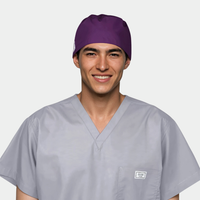 Purple Men’s Scrub Cap – Comfortable, Professional Surgical Cap for Long Shifts