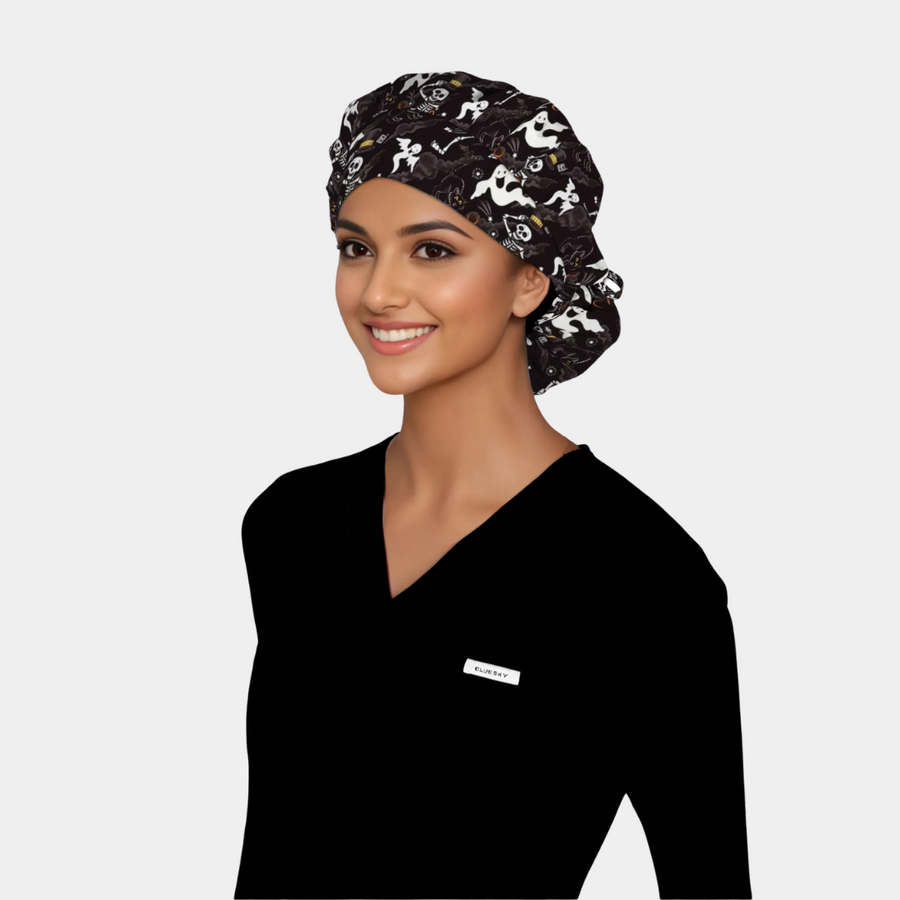 Spooktacular - Poppy Bouffant Scrub Hat