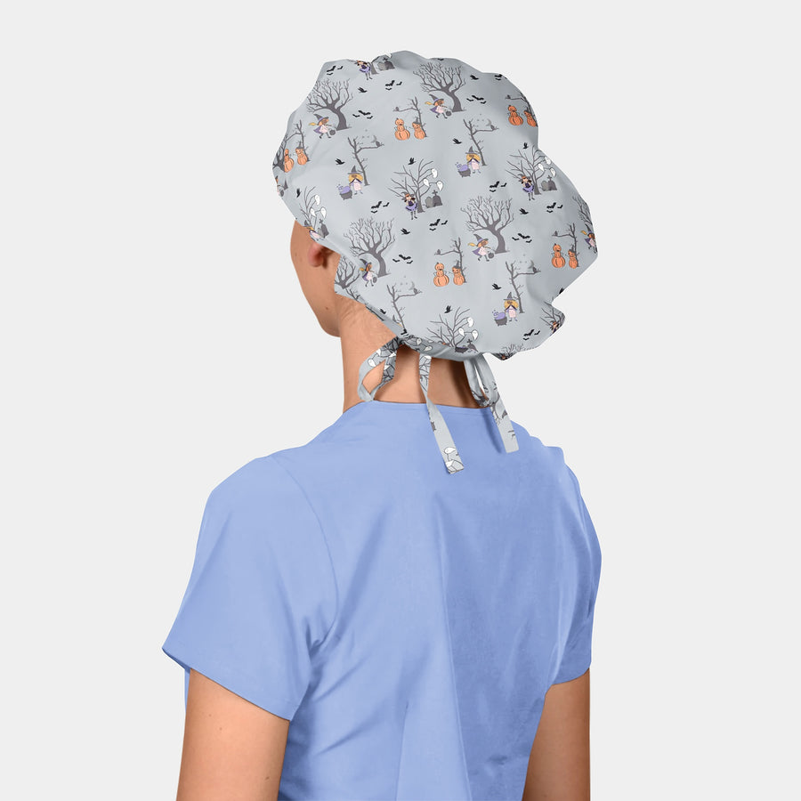 Spooky Cute - Poppy Surgical Head Caps