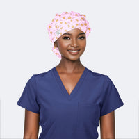 Sugarplum Dreams - Poppy Bouffant Surgical Scrub Caps