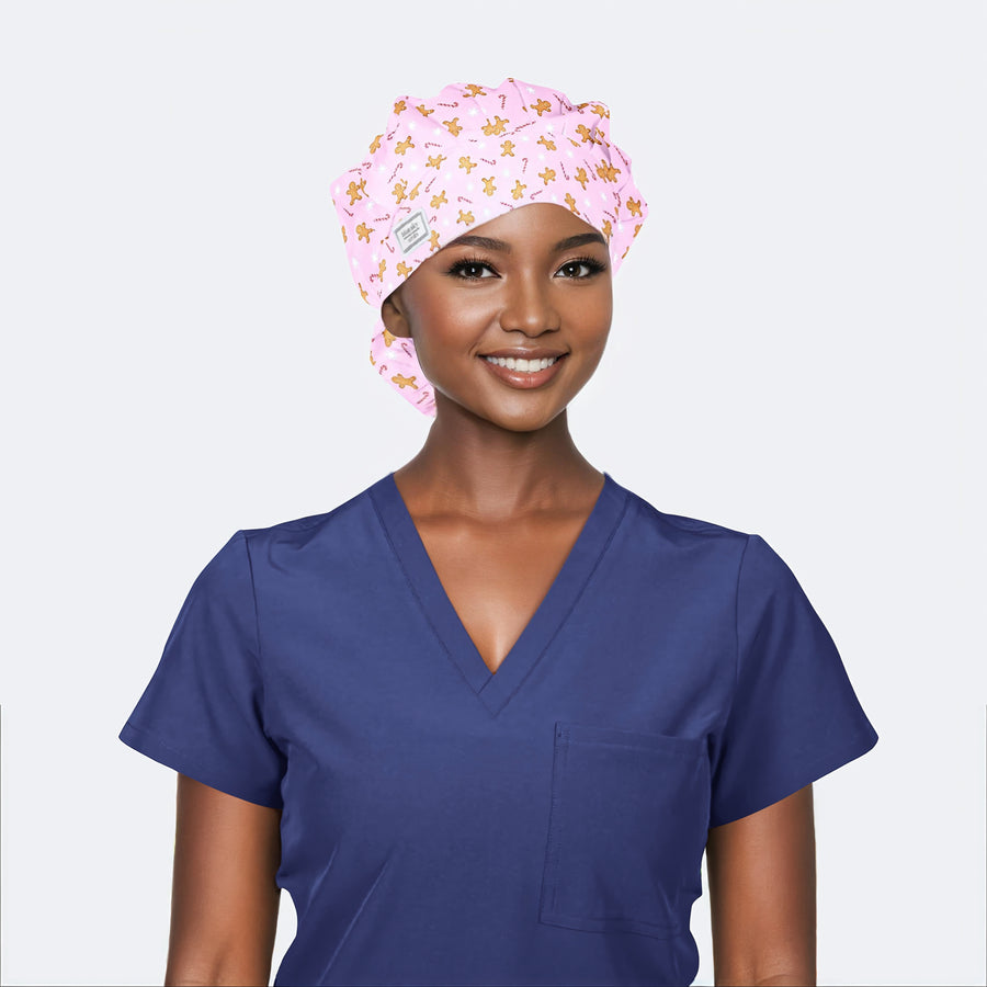 Sugarplum Dreams - Poppy Bouffant Surgical Scrub Caps