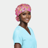 Sunset Mirage - Poppy Bouffant Surgical Scrub Hats