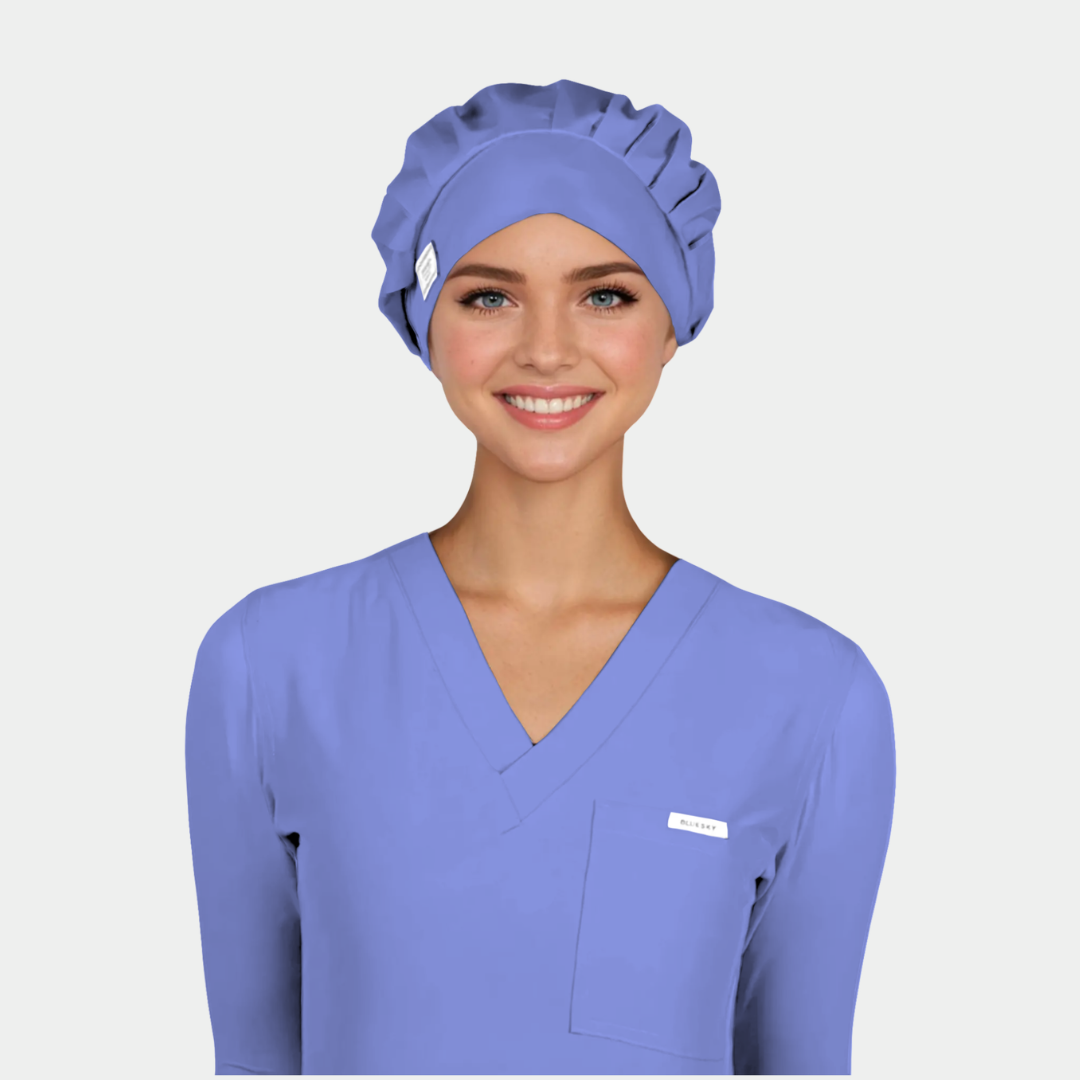 Calypso Blue - Solid Poppy Scrub Hats