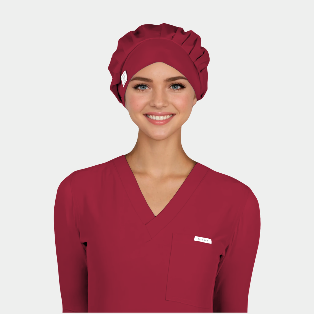 Crimson - Solid Poppy Scrub Hats
