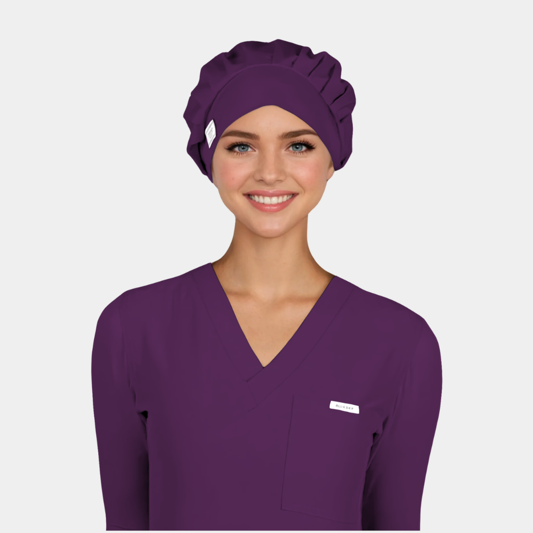 Eggplant - Solid Poppy Scrub Hats