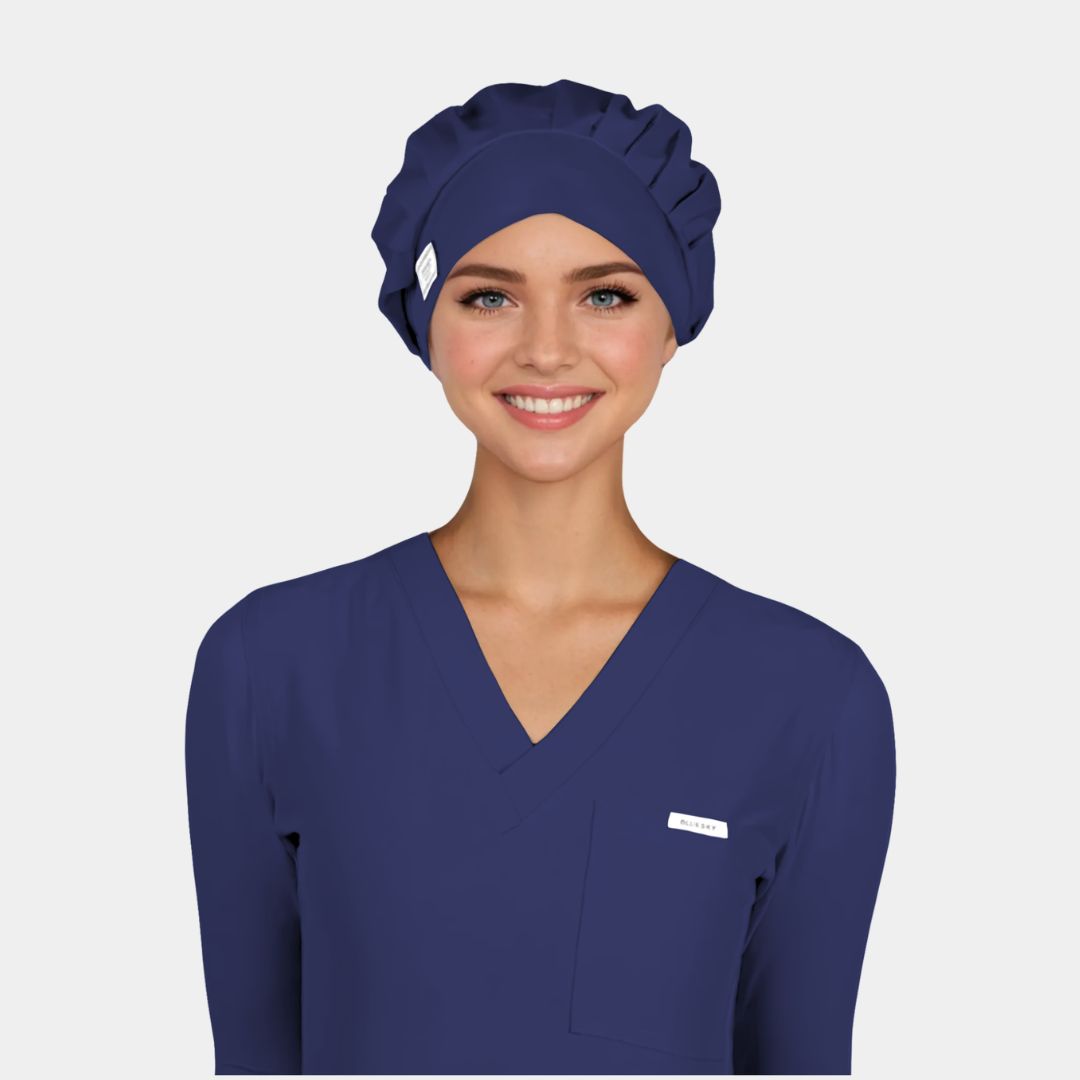 Navy Blue - Solid Poppy Scrub Hats