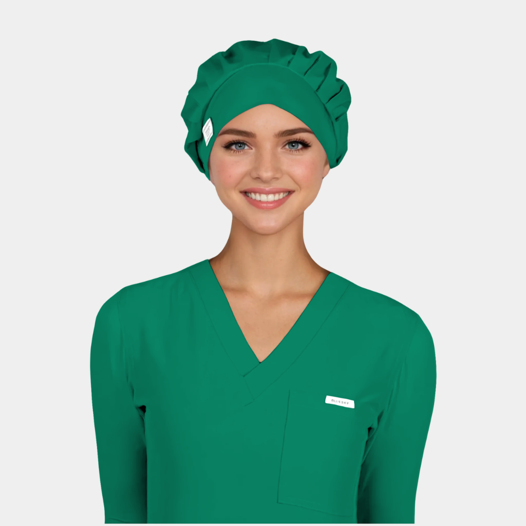 Pine Green - Solid Poppy Scrub Hats