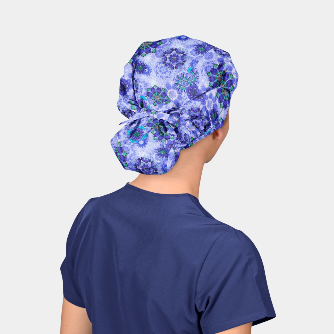 Lavender Whispers - Poppy Bouffant Surgical Caps
