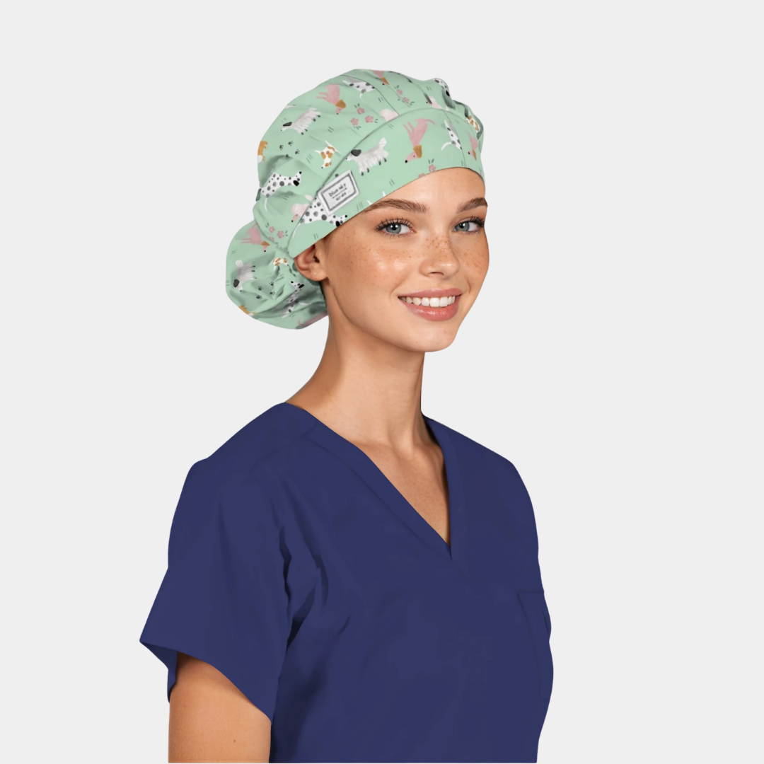 Zoomie Zone - Poppy Bouffant Surgical Hat