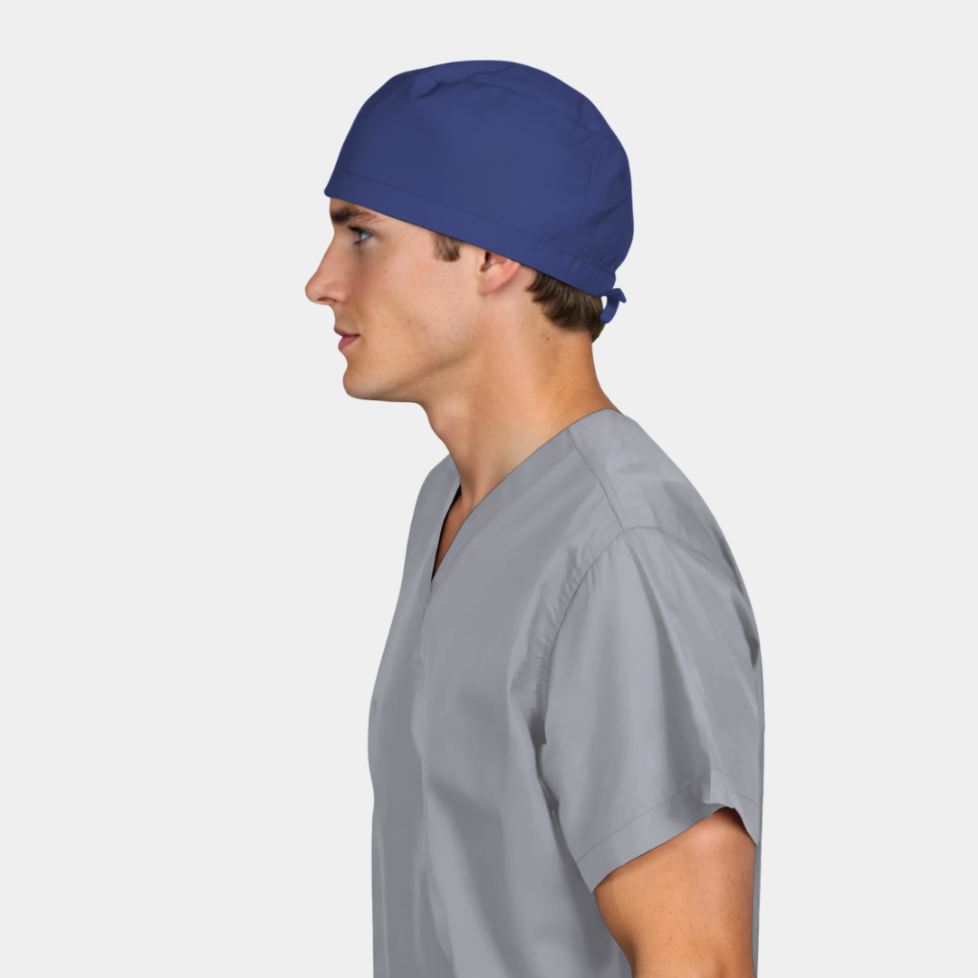 Navy Blue Men’s Scrub Hats – Professional Surgical Caps for Healthcare Professionals