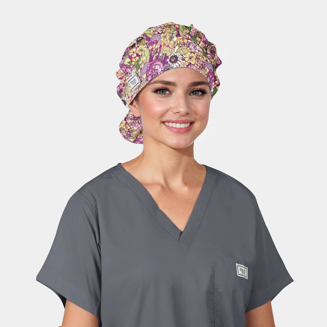 Sweet Surrender - Poppy Bouffant Medical Caps