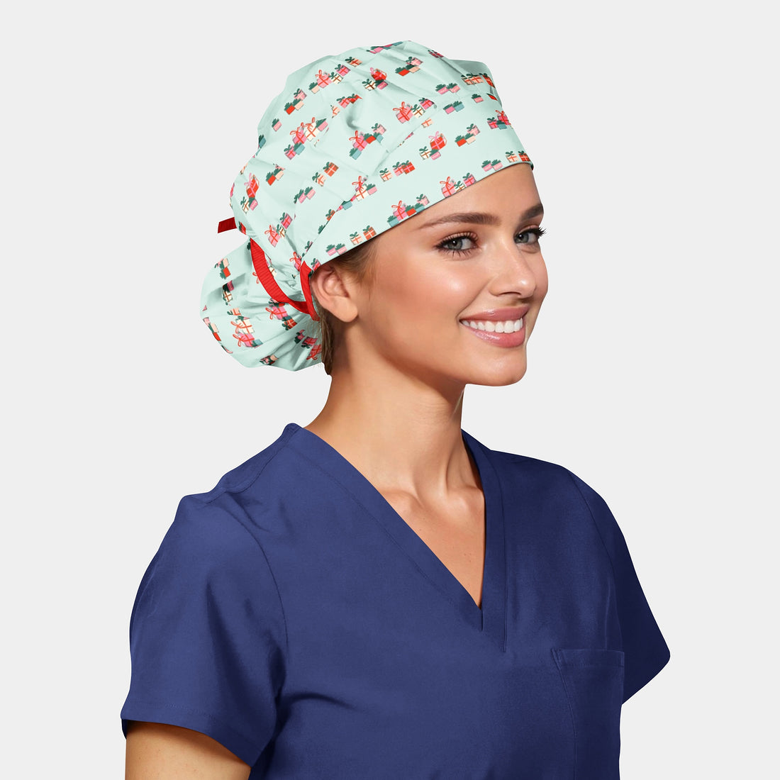 Tiny Trinkets - Poppy Bouffant Scrub Hats