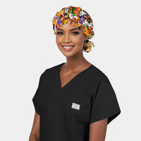 Trick or Treat - Poppy Bouffant Scrub Hats