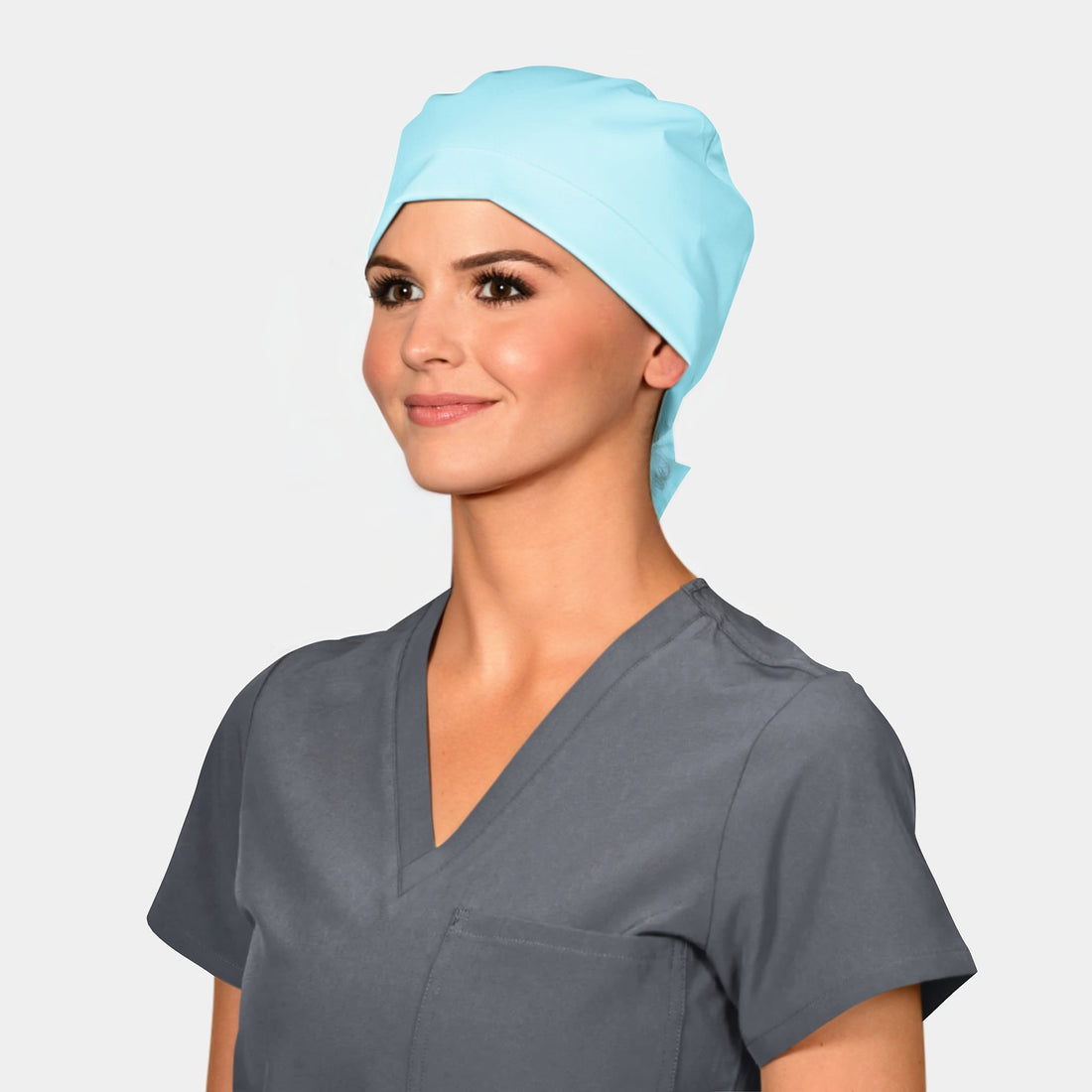 Turquoise Blue Pixie Scrub Hat