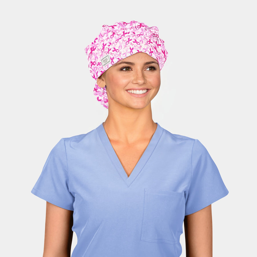 Wear It Pink - Poppy Bouffant Scrub Hats