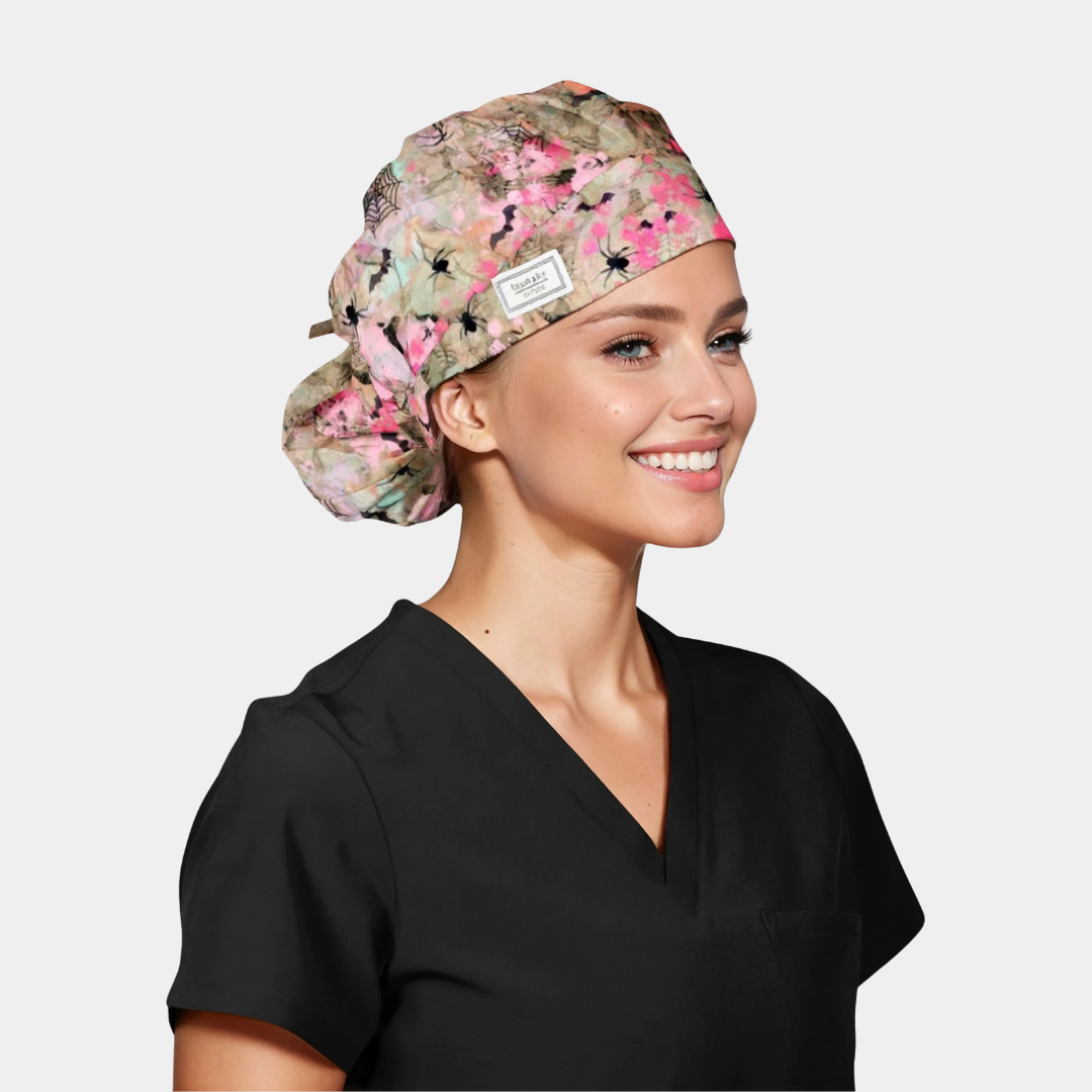 Wednesday Addams - Poppy Bouffant Surgical Hats