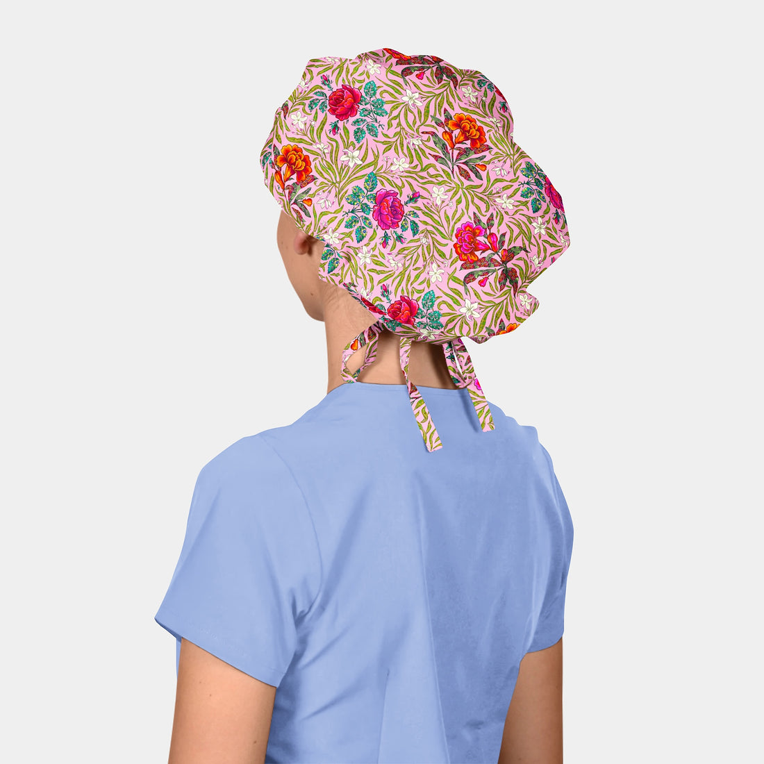 Whimsy in Bloom - Poppy Bouffant Scrub Hats