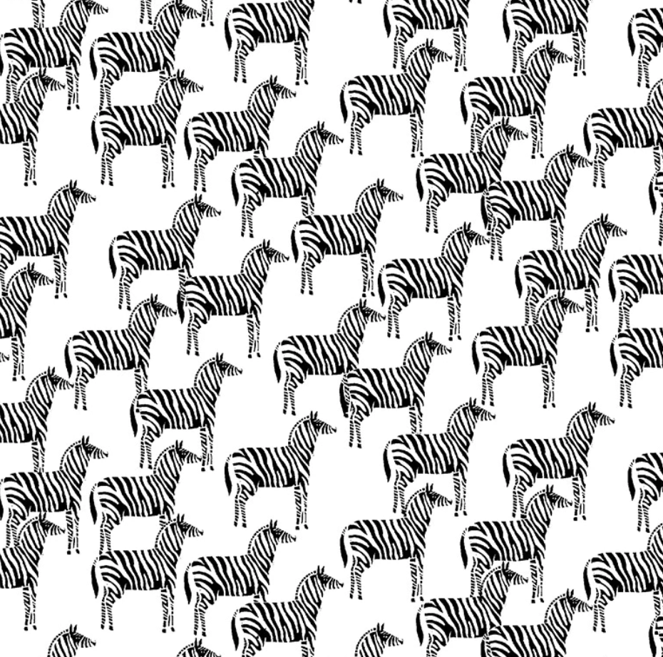 Surgical Scrub Cap Zebra Herd Pixie