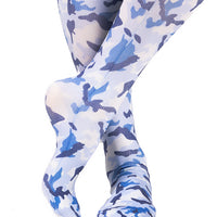 Blue Camo Bliss - Compression Scrubs Socks