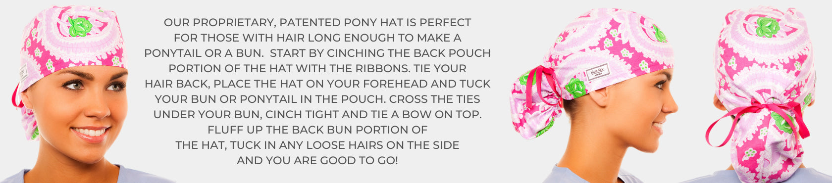 Pony Scrub Hats