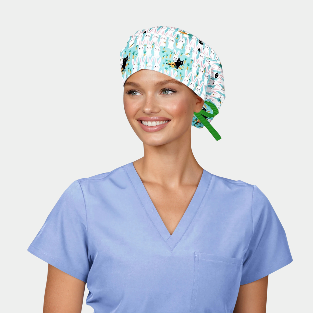Bunny Business- Stellar Nurse Scrub Caps