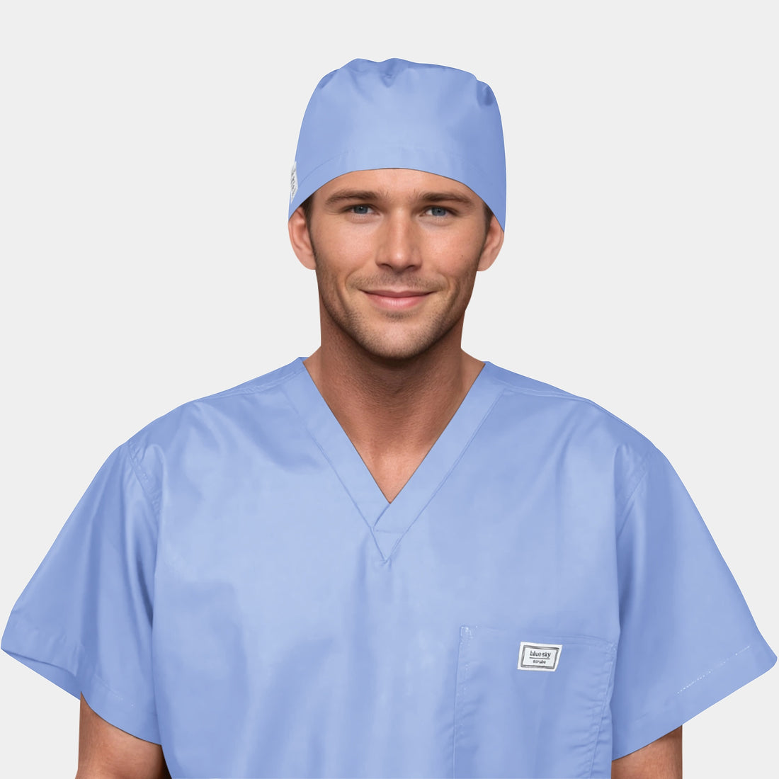 Ceil Blue Men’s Scrub Cap – Lightweight Surgical Cap for Healthcare Professionals