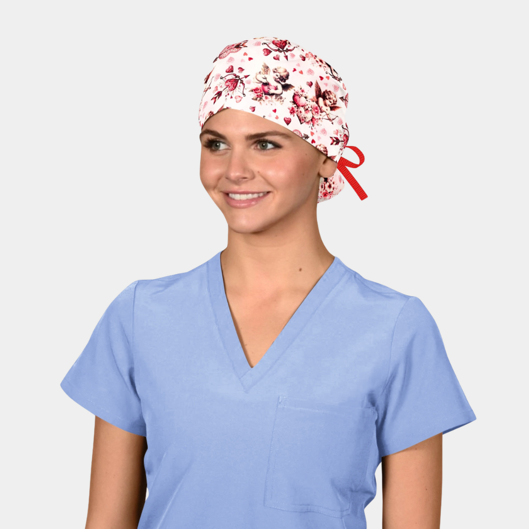 Kissed by Cupid - Stellar Scrub Caps